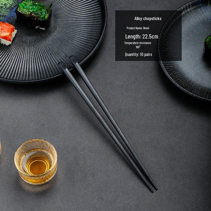 High-Temperature Resistant Non-Slip Japanese Alloy Chopsticks for Cooking & Sushi