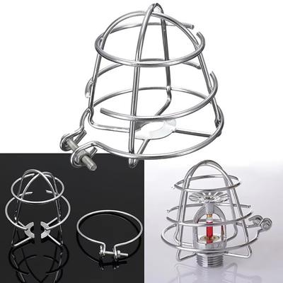 New Silver Fire Sprinkler Head Guard Iron/steel Anti-collision Sprinkler Bracket Protective Shield Extinguishing System