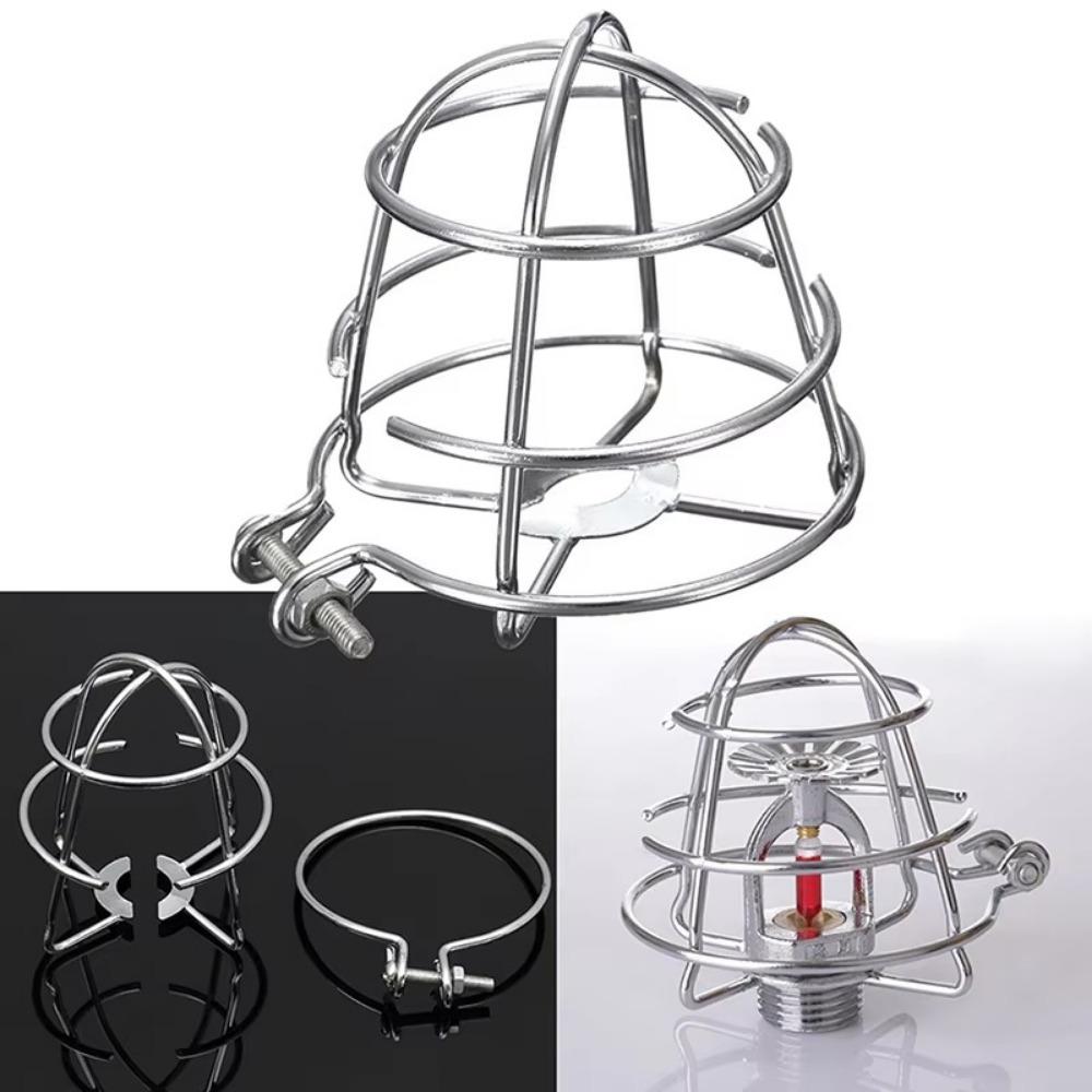 New Silver Fire Sprinkler Head Guard Iron/steel Anti-collision Cage Protector Protective Shield Deep Cage Fire Sprinklers