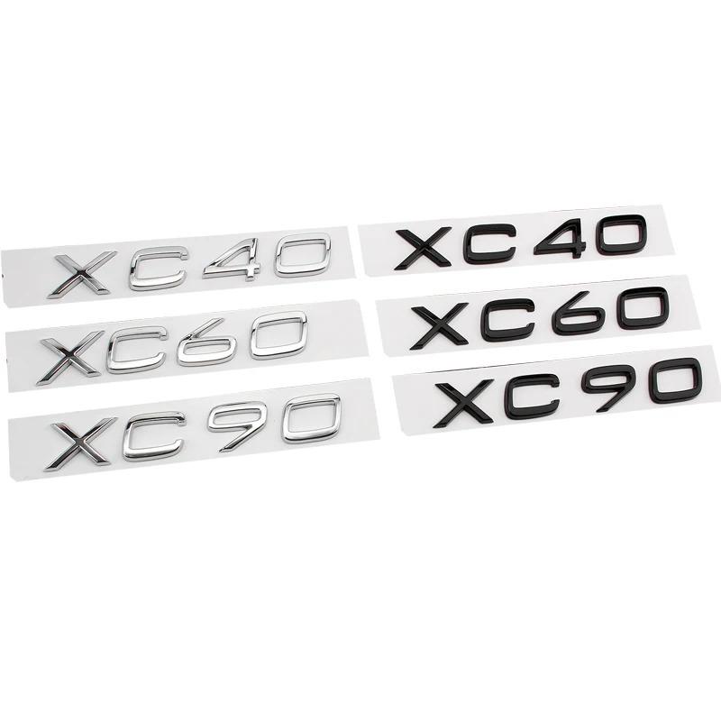 Nsyjx8 Car ABS Rear Trunk Chrome Letters Word Logo Badge Emblem Decals Sticker For Volvo XC40 XC60 XC90 XC30 XC50 XC70 XC80 Accessories