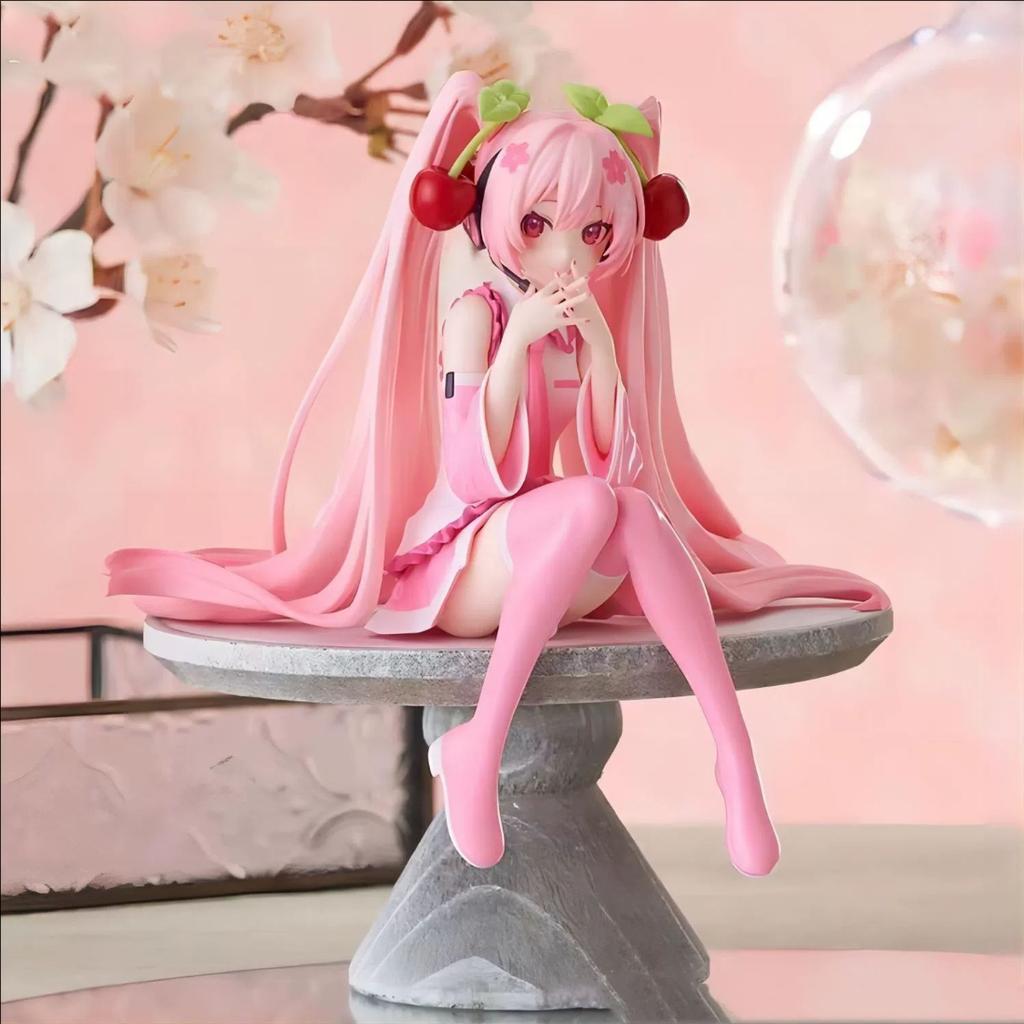 Cat's Ear First Sound Sitting Posture Anime Short Sleeved Pajamas Cute Peripheral Doll Model Beautiful Girl Handmade Decorations