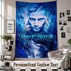 Wall Hanging Tapestry With Custom Name & Text, Kontra K Decorative Tapestry For Bedroom