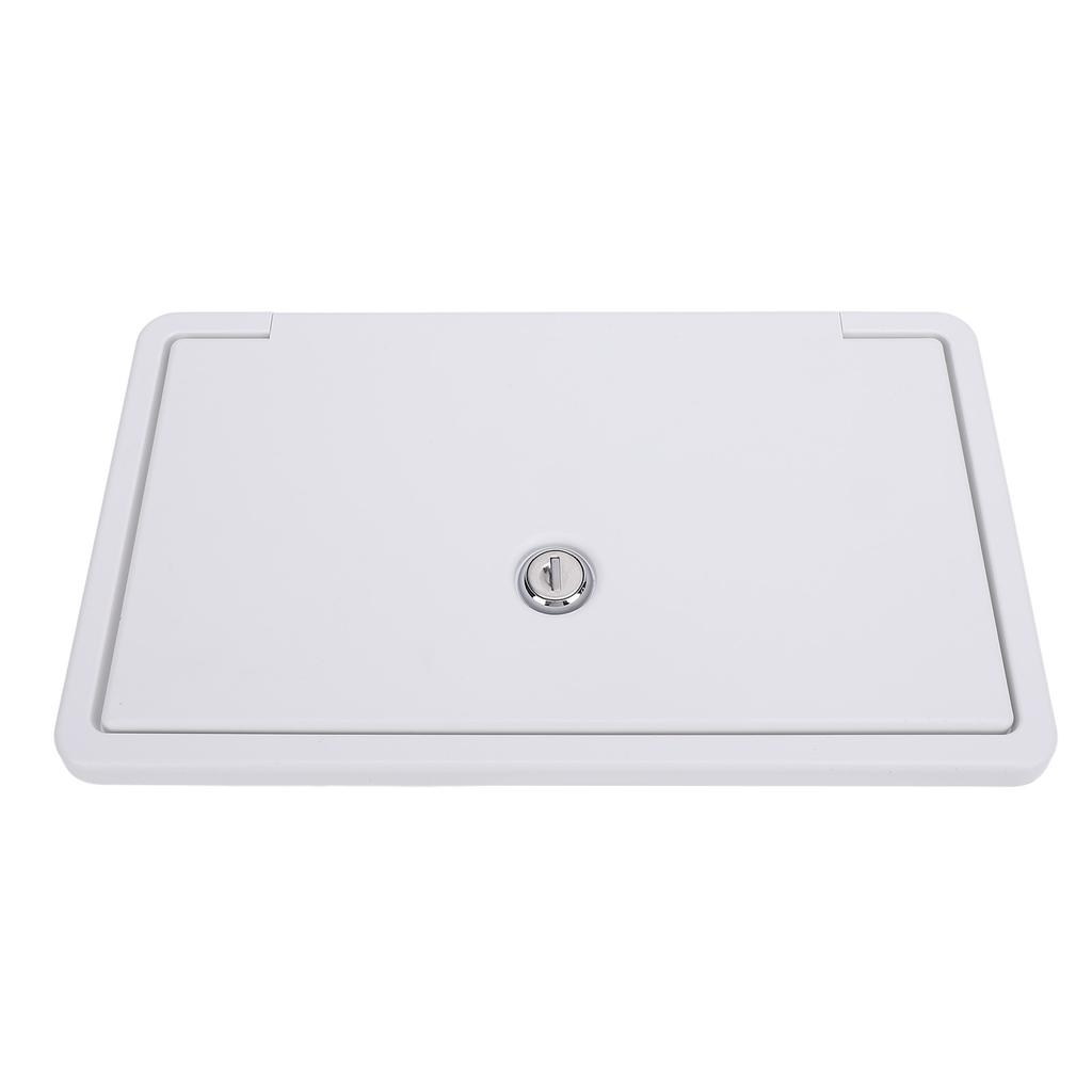 RV Baggage Door Toolbox 10.5 X 6.1 Inches with Bottom Cap and Safety Lock Compartment Access Door for Camping Trailer