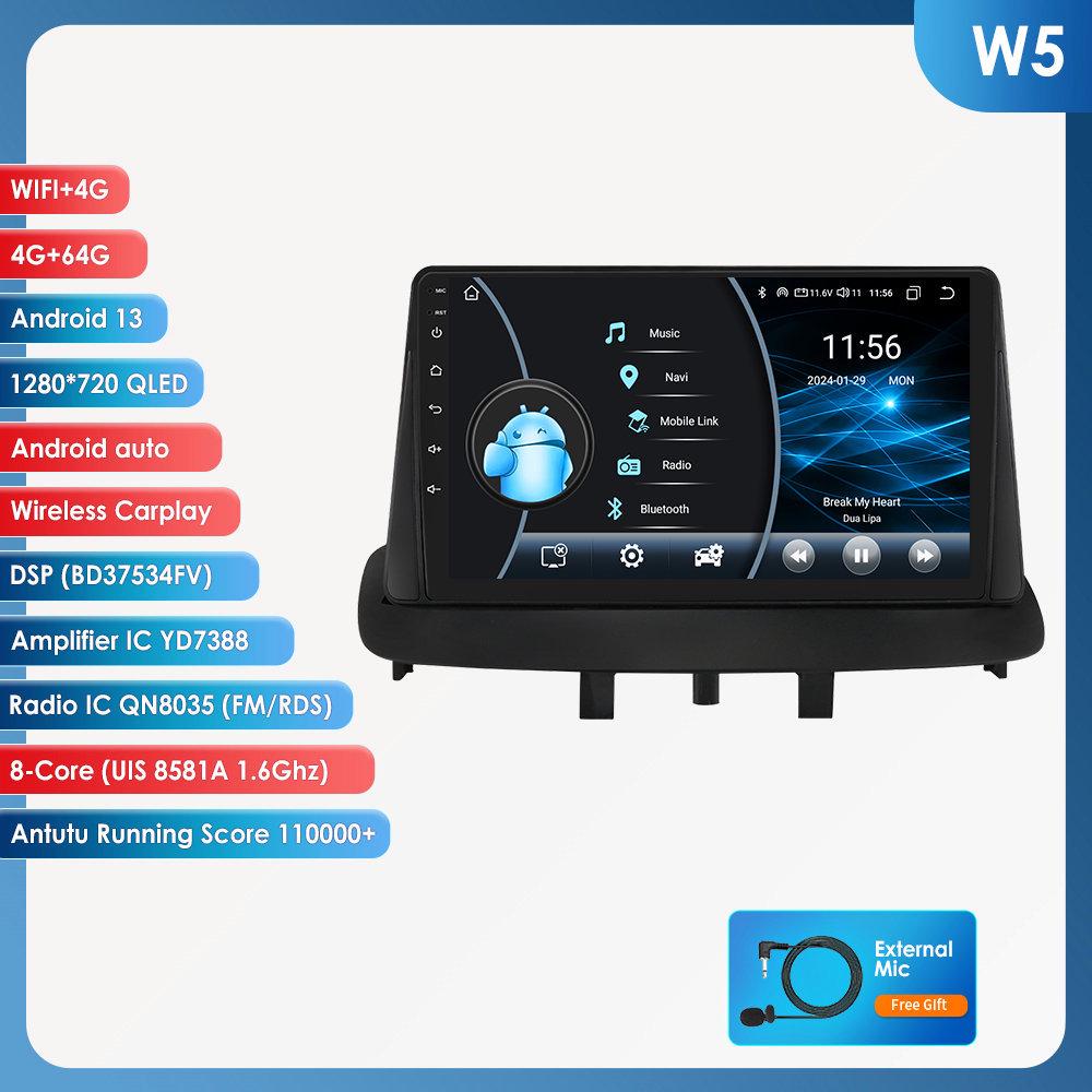 9" Large Screen Android GPS Navigation for 08-14 Megane 3 - Intelligent All-In-One Car System