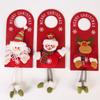 Christmas Decorations Wooden Door Handle Pendant Santa Claus Snowman Festival Cute Decorations Goodly Home Party Supplies 2025