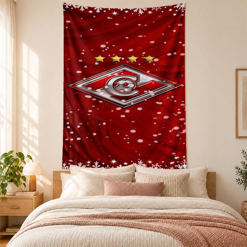 FC Spartak Moscow Tapestry highquality for decorating living room bedroom dorm walls ideal as bedroom wallart orholiday gift