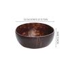 Natural Coconut Shell Bowl For Serving Dishes Wooden Salad Natural Coconut Shell Bowl Bowl Serving Utensils Breakfast Party