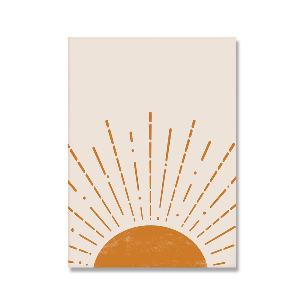 

Бохо абстрактный пейзаж скандинавские постеры и принты комплект галерея настенное искусство холст линия лица художественные фотографии декор живопись солнце женщина 21*30cm