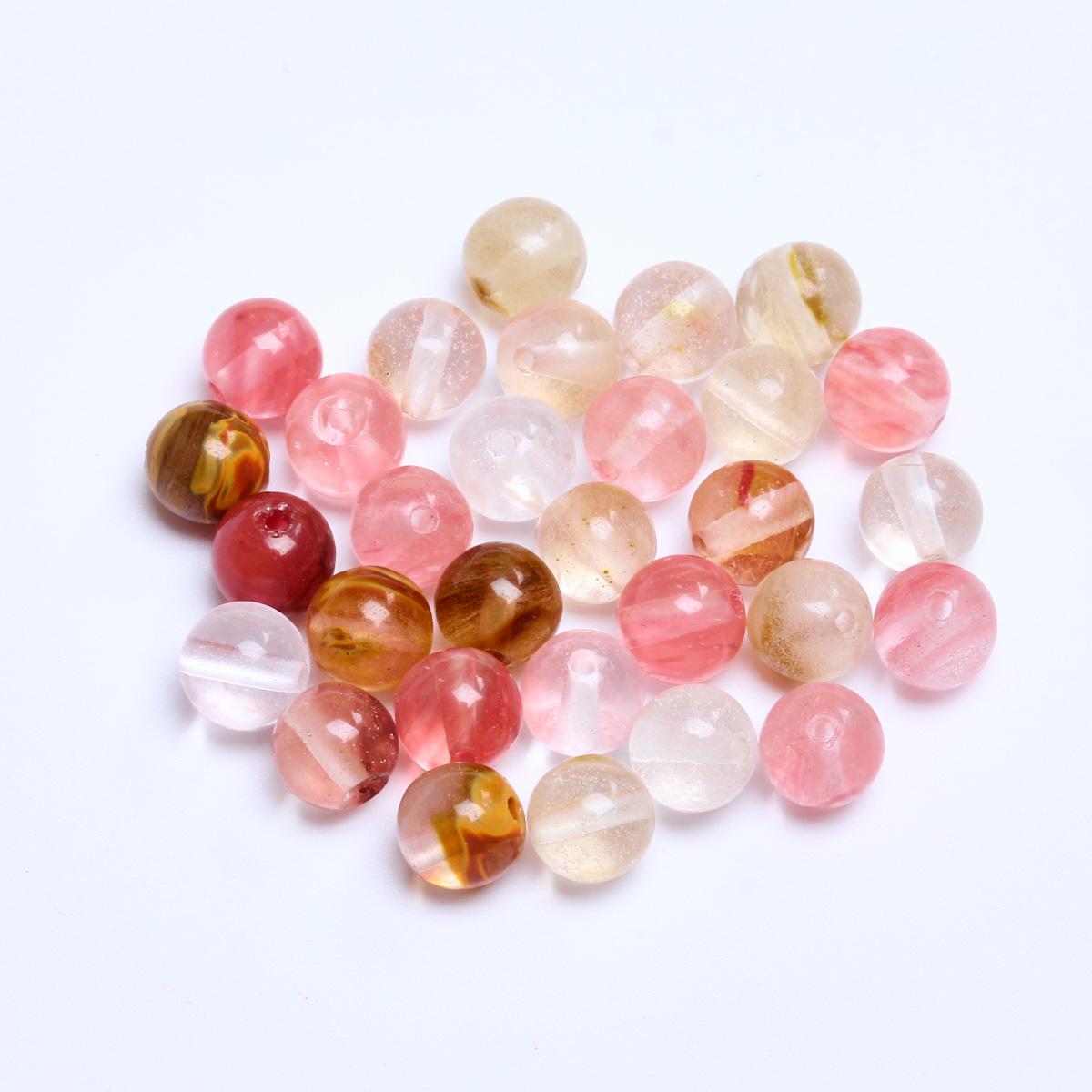 

Горячая распродажа модный браслет своими руками из камня для девочек и женщин бусины 20-40 шт подарки шармы аксессуары гладкие круглые свободные бусины 4 мм/6 мм/8 мм/10 мм натуральный 30Pcs 6mm