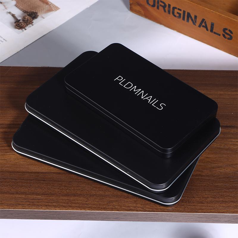 44/54/104 Grids Portable Square Nail Polish Palette Iron Case Nail Art Painting Storage Box Empty Diy Nail Polish Glue Palette