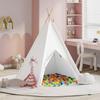 Teepee Tent White 120 x 120 x 150 cm Fabric and Plastic