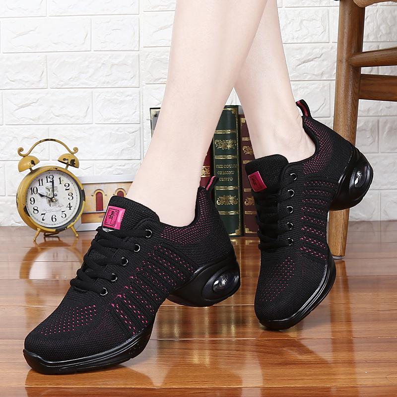 Women's 2025 Modern Dance Soft Sole Mesh Sneakers - Square Dance Shoes 822