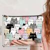New Canvas Makeup Bag for Women Lightweight Zipper Closure Toiletry Bag Multifunctional Portable Storage Bag Travel Organizer