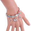 Fashion Glamour Bangle Jewelry 6 Colors Metal Lobster Buckle Snake Chain Beaded Bangles For Women Summer Bracelet Romantic Gift