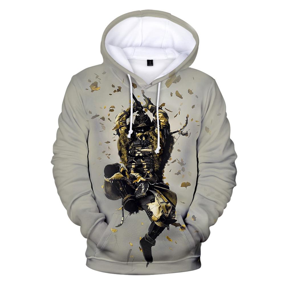 Game Ghost of Tsushima 3D Print Hoodies Samurai Cosplay Sweatshirts Men Women Fashion Hoodie Hip Hop Pullover Unisex Hoody Coats
