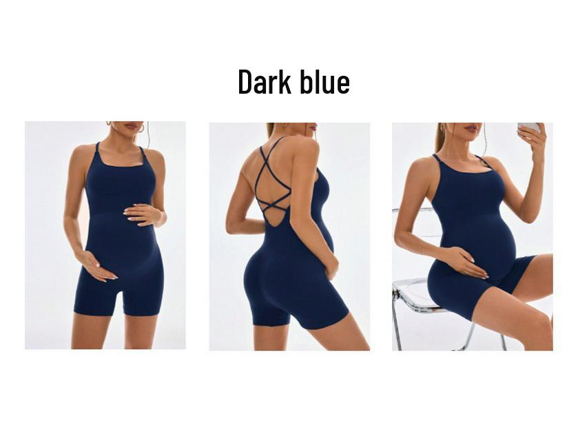 Summer Backless Maternity Jumpsuit: Sexy, Comfortable, High Waist Yoga Suit