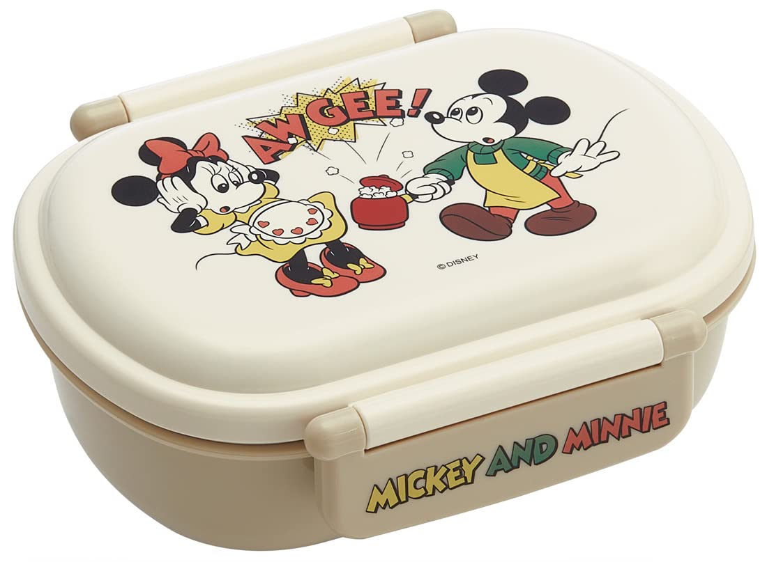 

Skater Lunch 1 with Fluffy Meal Made in Disney Mickey Mouse Friends Cooking Kids Box, Tier, 360ml, Inner, Dome-Shaped, Container, Antibacterial,