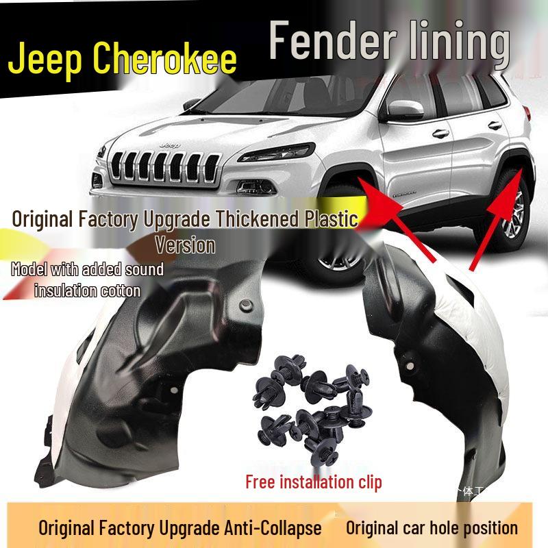 Guarda-lamas do Jeep Cherokee: Serve para Modelos 2014-2020 Para-lama Dianteiro