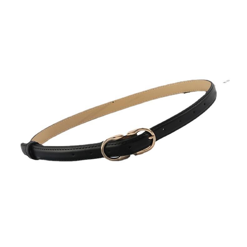Metal Minimalist Style Pin Buckle Cipri Womens Belt Clothing Accessories