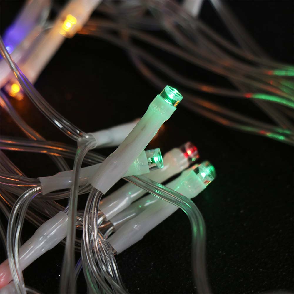 4M/7M Length Solar LED Curtain Light Waterproof 8 Modes Icicle String Light Ultra Bright Christmas Garland Light