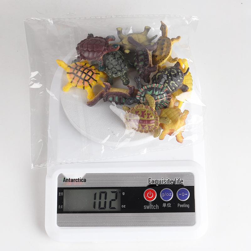 Kids' Marine Animal Models: Tortoise, Elephant, Sea Turtle & Aquarium Ornaments
