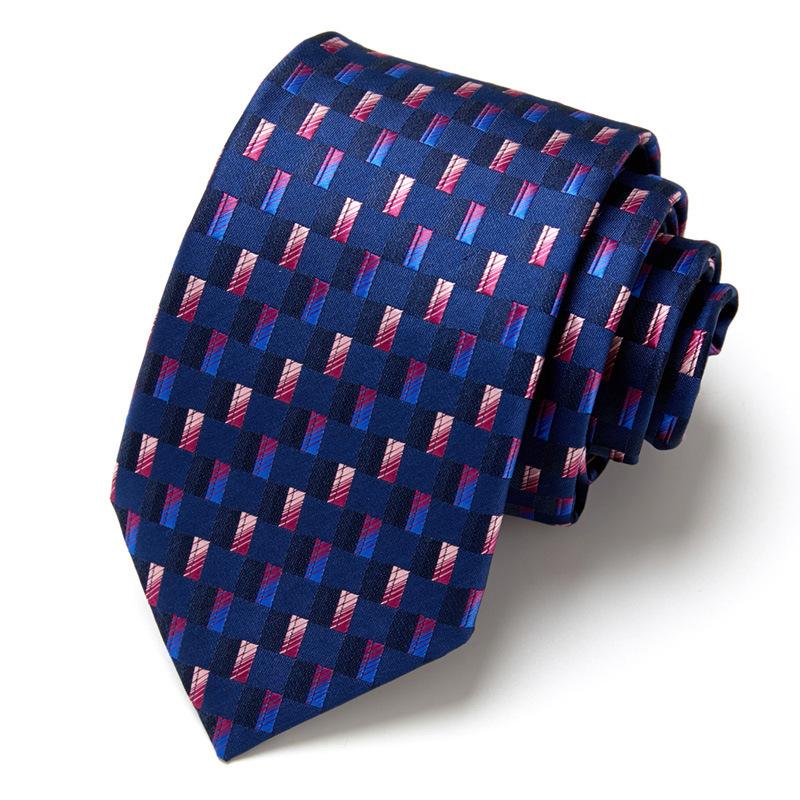 Men'S Business Tie Hand-Typed Professional Dress Interview Tie Men'S Polyester Silk