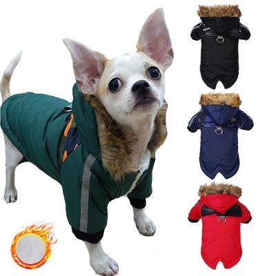 Roupas de inverno para animais de estimação, casaco impermeável para cães pequenos e médios, fantasia quente de buldogue francês, jaqueta reflexiva, roupas de chihuahua