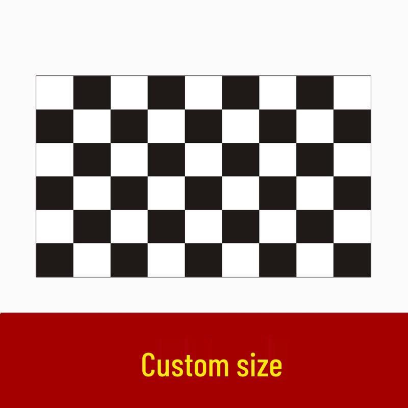 

Гоночные флаги: Клетчатый, Старт, Финиш и Красно-Желтый Флаги с Украшением в виде Гонщицы 0x0cm