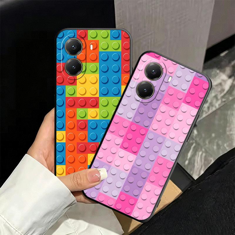 Fashion Building Blocks Pattern Soft Phone Case for Xiaomi Poco X5 X6 X7 X8 Pro Max X3 F7 F8 Ultra M8 M7 M6 M5 Redmi 15 15C 14C