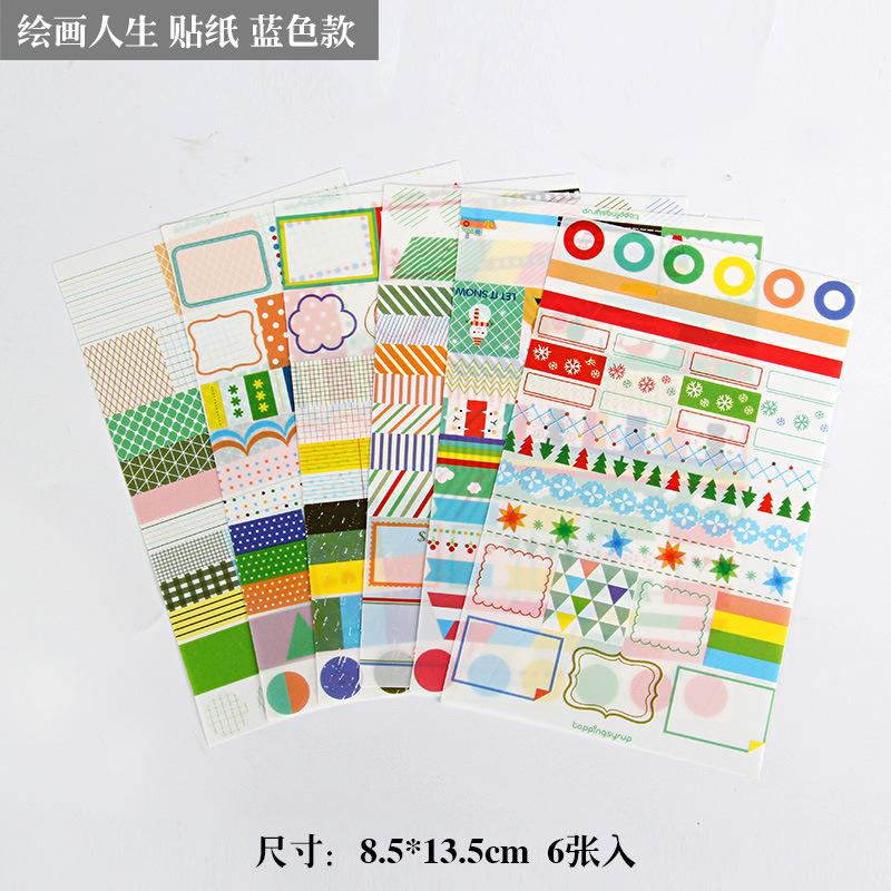 6 Blatt Bunte Kreispunkt DIY Beschreibbare Aufkleber Morandi Farbe Runde Punktaufkleber Für Kunst DIY Basteln Album Journal Planer