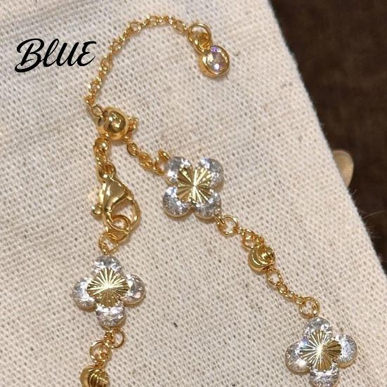 Comfortable Bracelet Women Bracelet Four-Leaf Clover Design Casual Adjustable Chain