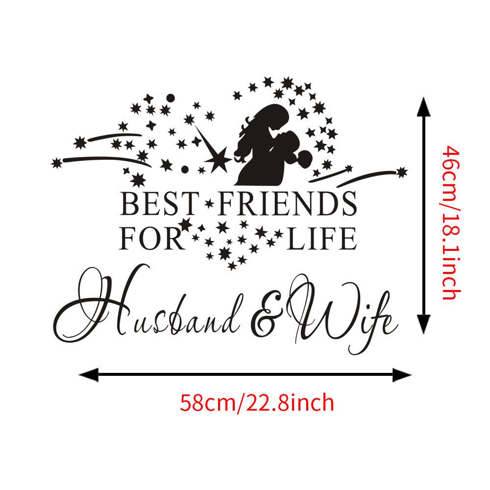 Buy Black Decal Stickers Quote Decor Wall Sticker Best Friends For Life