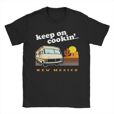 Mexiko Perníkový táta Pánské tričko Walter White Hank Heisenberg Televizní seriál Zábavná trička Krátký rukáv Kulatý výstřih Tričko Čistá bavlna Topy