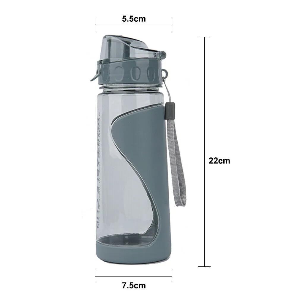 500ml Sports Water Bottle Portable Plastic Outdoor Gym Travel Beverage Cup Transparent Leak Proof Water Bottle