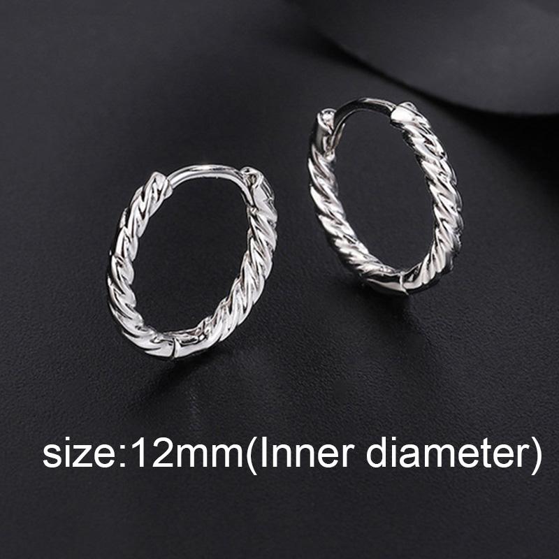 1 Paar Mehrstil Nicht verblassende Kleine Runde Creolen Für Männer Frauen Edelstahl Gotisch Retro Ohrring Ohrbügel Schmuck