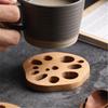 ZISIZ Beechwood Lotus Root Coaster Set