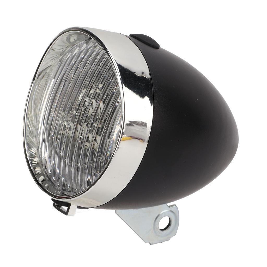 Retro Bicycle 3LED Front Light Headlight Vintage Safety Warning Night Light Bike Decoration