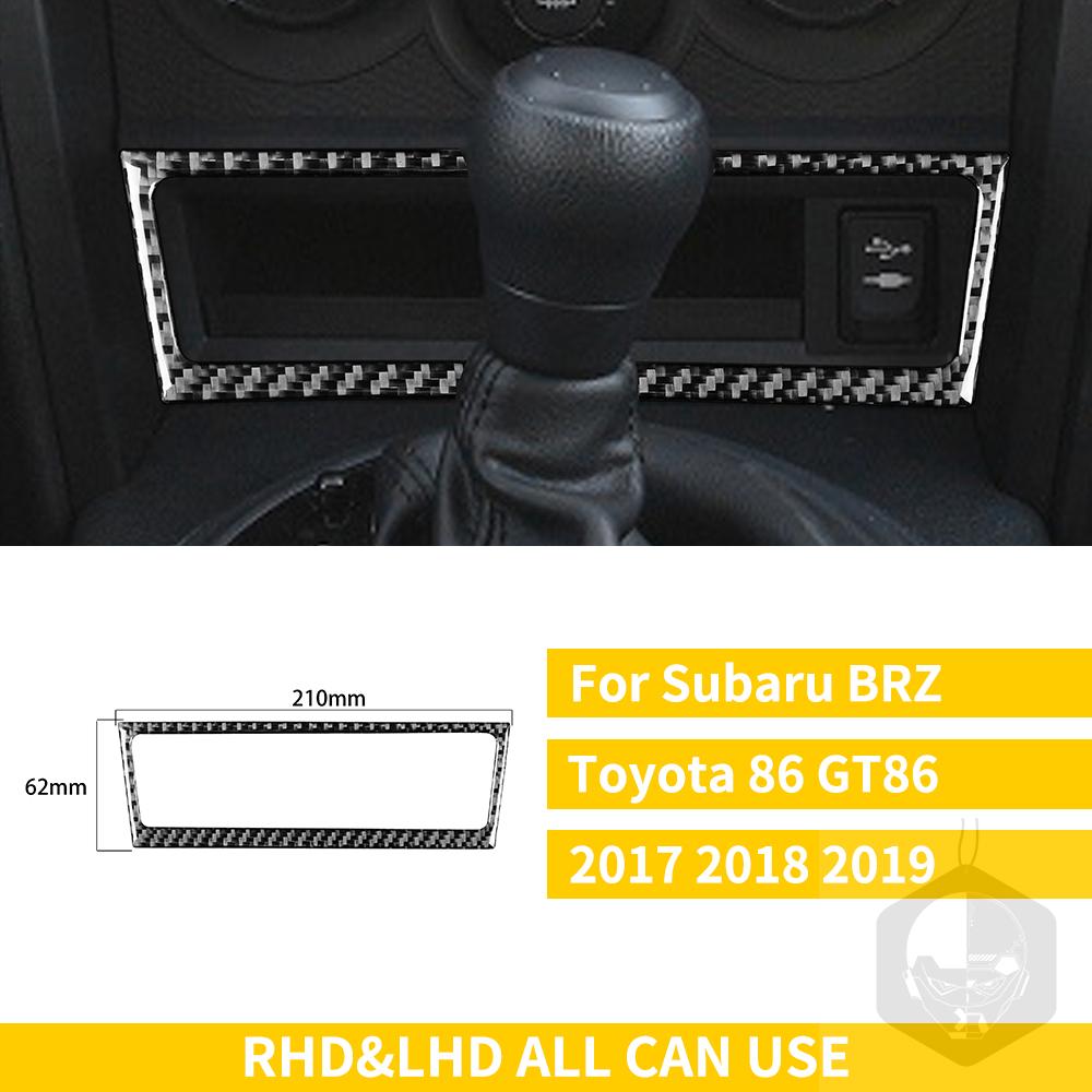 Pro Subaru BRZ Toyota 86 GT86 2017 2018 2019 Carbon Fiber Car příslušenství Držák řadicí páky Obložení klimatizace