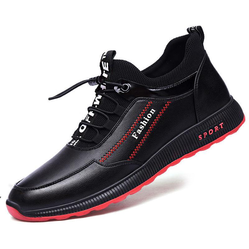 2025 spring and autumn men's shoes breathable mesh casual shoes Korean version trend single shoes round head platform men's sports shoes