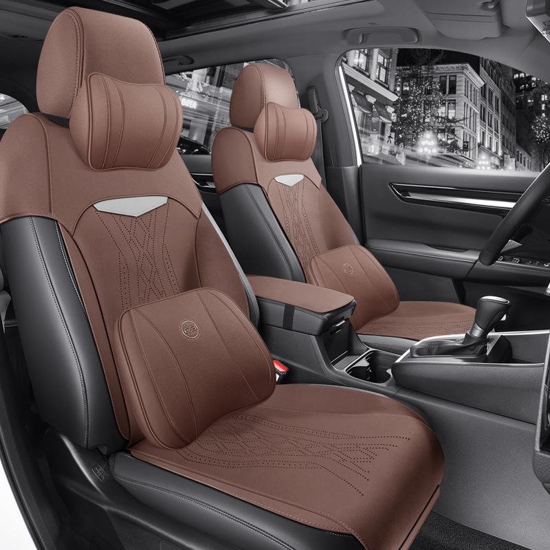 Universal Suede Seat Cover for Dongfeng Honda CR-V - Semi-Enclosed, Four Seasons, 2023
