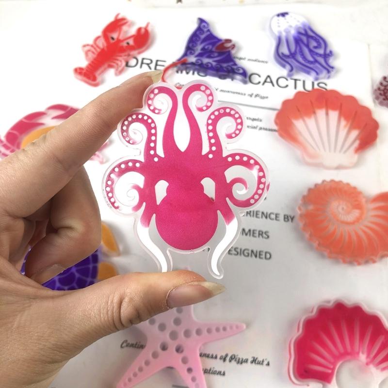 Cartoon Marine Animal Silicone Molds Epoxy Resin Casting Mold DIY Craft Keychain Pendant Mold Handmade Jewelry Tool