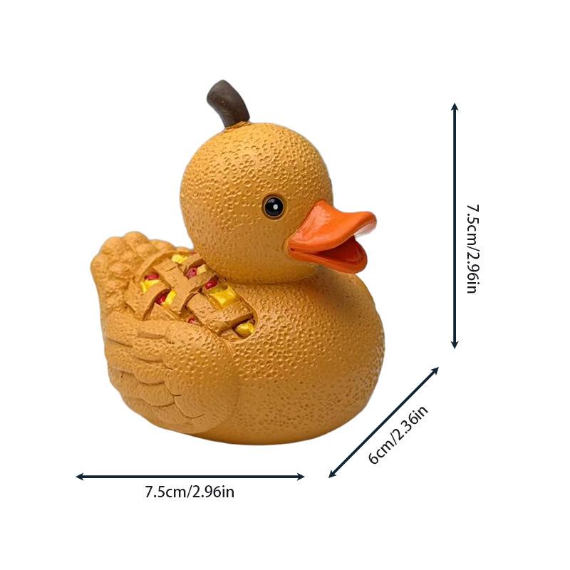Weihnachtsdekoration Lebkuchen Süßigkeiten Ente Statue Niedliche Fruchtente Figur Kreatives Heim Schreibtisch Ornament Weihnachtsgeschenke