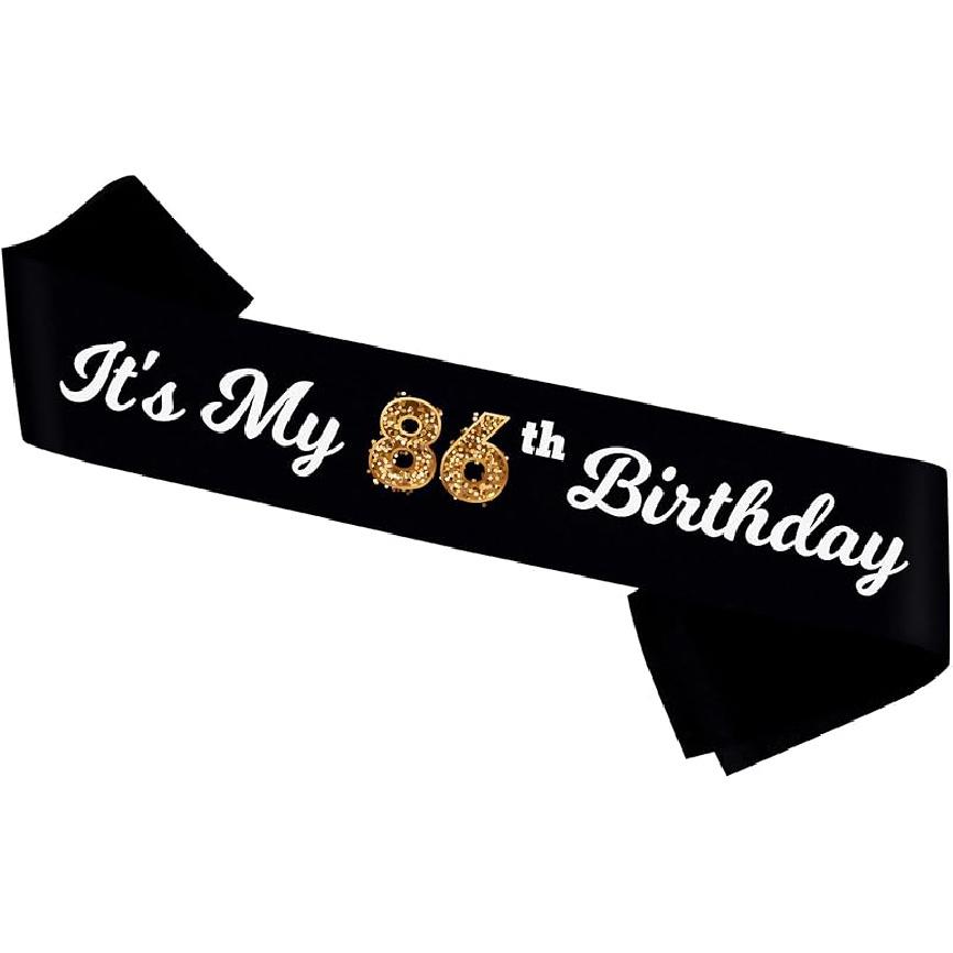 It’s My 19th Birthday Sash - Black Sash with Foil - Cheers to 19th Birthday Sash- 19th Birthday Accessories for Boy and Girl 86
