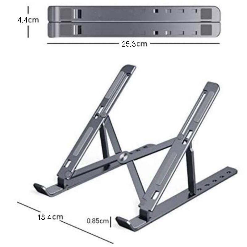 Adjustable Aluminum Laptop Desk Stand Table Vented Notebook Portable Laptop Stand