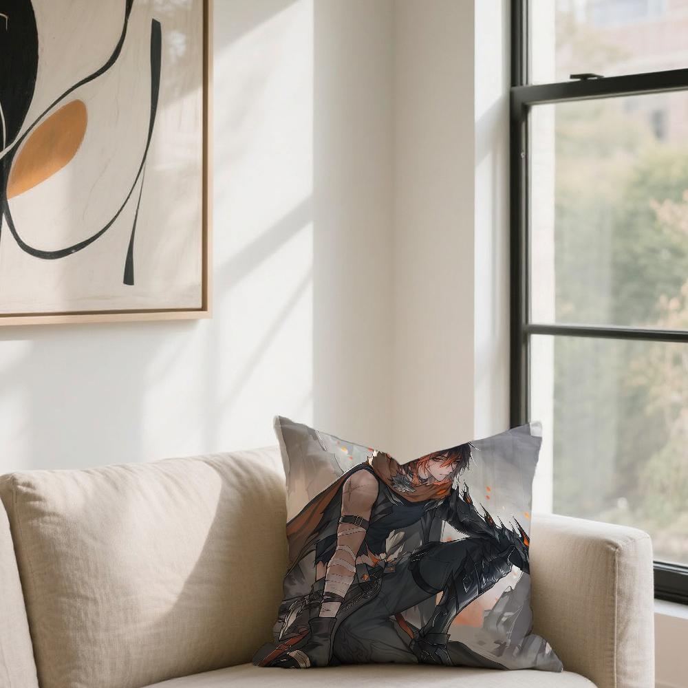 Game D-Duet Night Abyss cushion cover For Sofa Car Office Cafe Soft And Comfortable Double-Sided Printing Pillow Cover