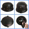 German Handmade Leather Helmet Men and Women Four Seasons Half Helmet Electric Vehicle Helmet Retro Steel Helmet