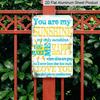 2D Flat Decorative Signs and Plaques Creative Aluminum Sign You Are My Sunshine Sign Wall Decor Metal Sign for Home Bathroom Restaurants Kitchen