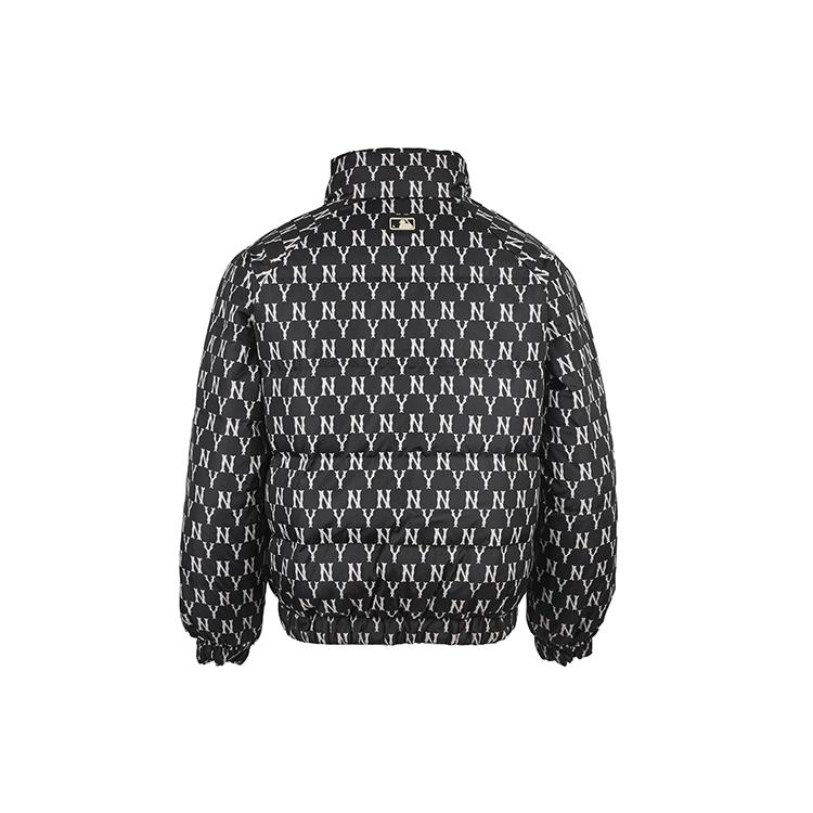 New MLB Mlb Old Flower Down Jacket Winter Cropped Unisex Black 31DJM2061-50L