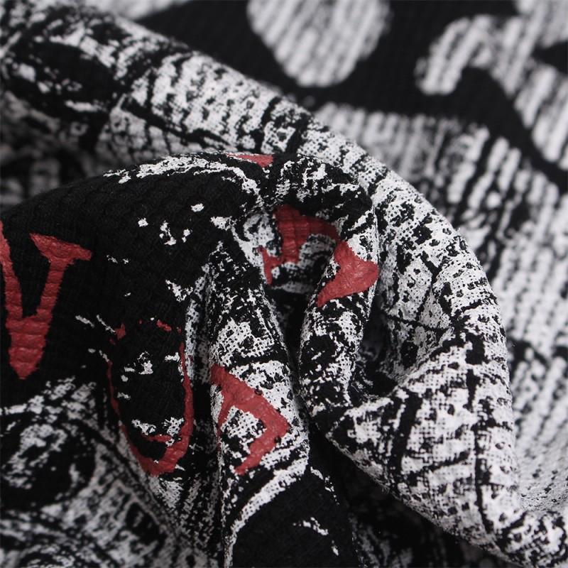 Mens Long Sleeve T Shirt Vintage Punk Graphic Print Loose Fit Round Neck
