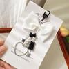 Cute Sweet Bear Bow Heart Keychain Pendant with Star Charm Phone Chain Backpack Keyring Girly Bag Hanging Ornament Gift